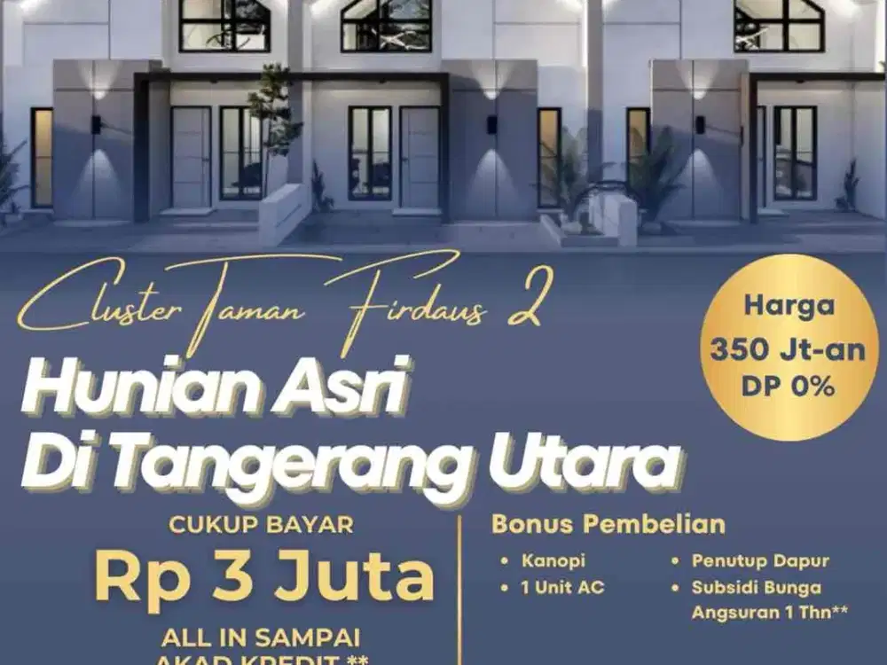 3 juta all in siap huni shm langsung di Sepatan tangerang