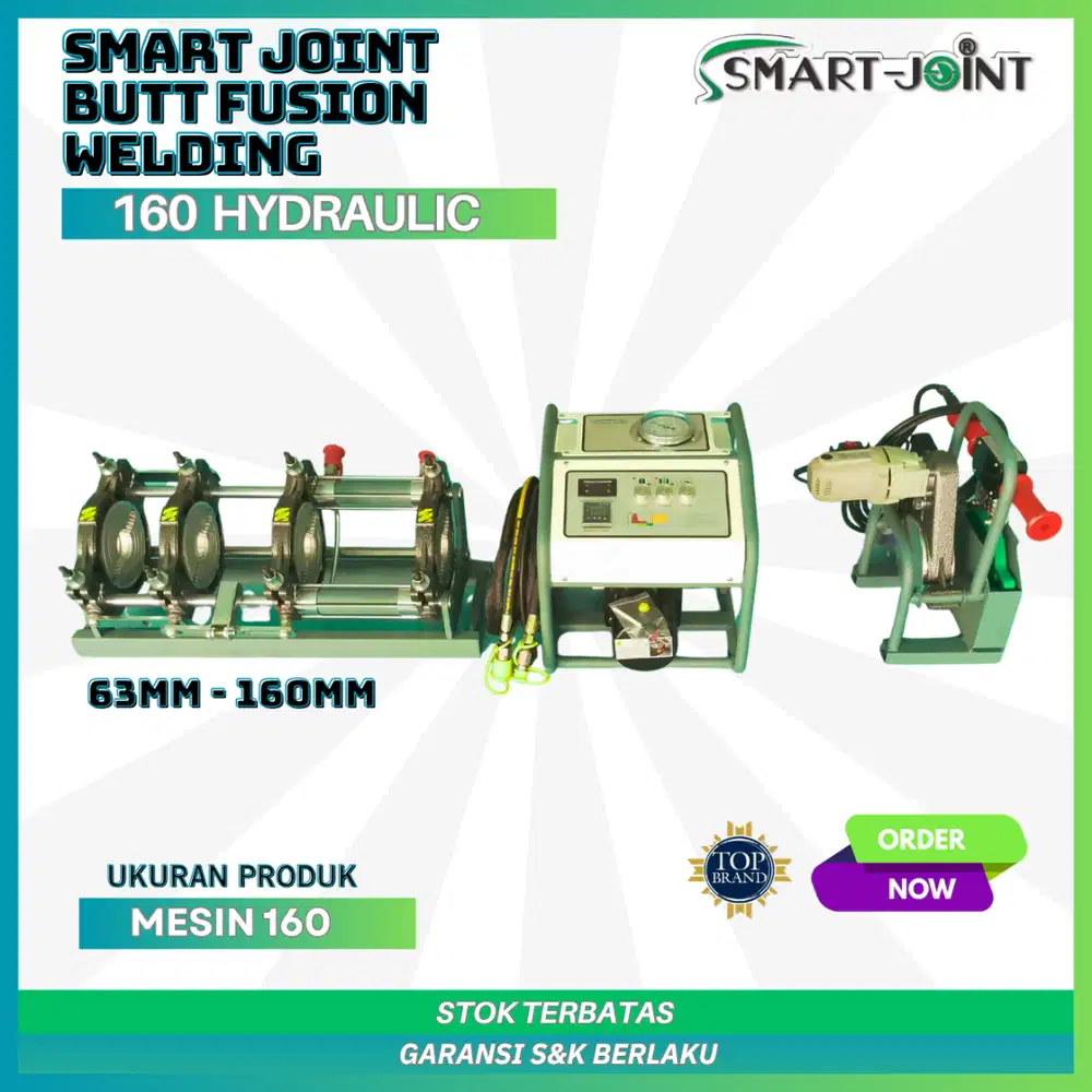 Mesin Las Pipa HDPE SMART JOINT FM160 Hydraulic Butt Fusion