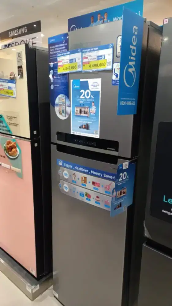 MIDEA REFRIGERATOR 2 DOOR 428 LITER