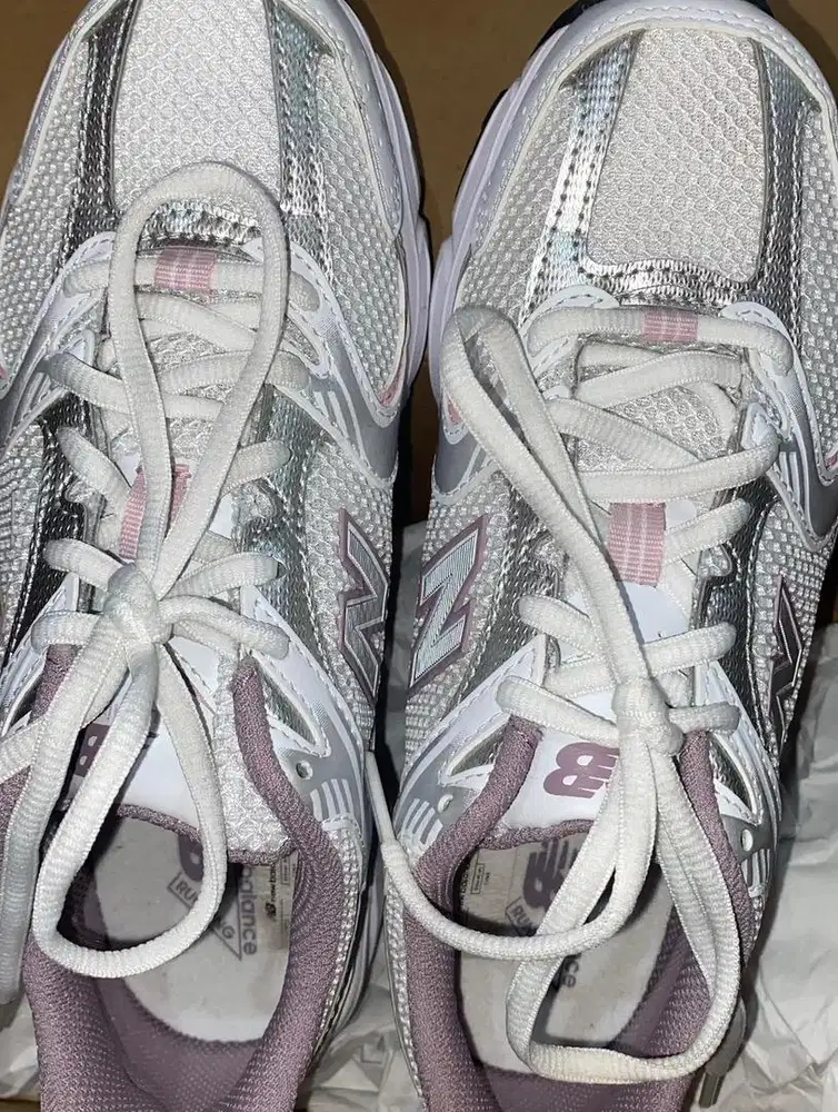 SEPATU NEW BALANCE 530 NB 530 WANITA WHITE SILVER PINK MAUVE