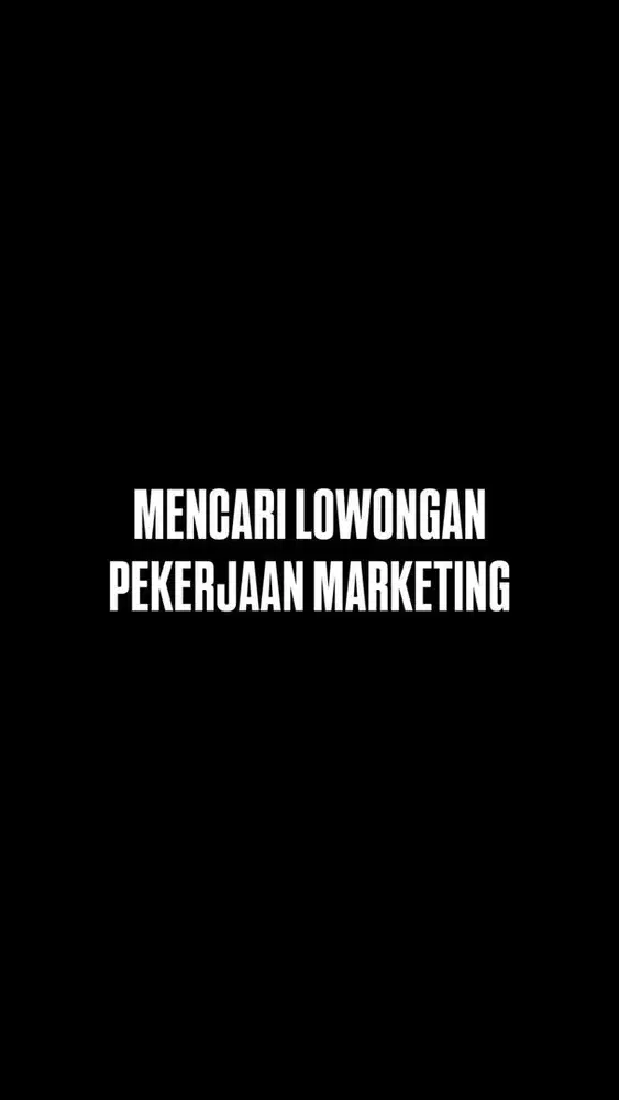 CARI PEKERJAAN MARKETING, BUSINESS DEVELOPMENT, SOCIAL MEDIA MARKETING