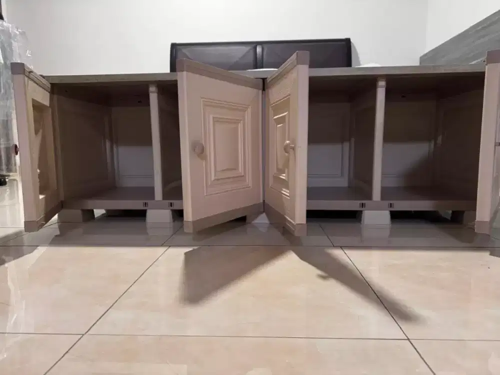 Lemari meja TV,  rak TV, Partisi