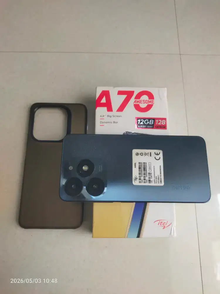 Itel A70 ram 4 /128gb lengkap no minus tangan pertama