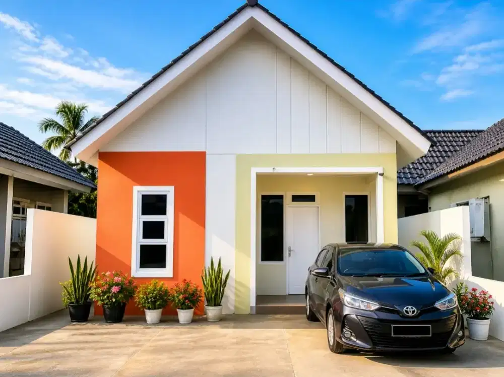 BU CEPAT  RUMAH PALMAS GARDEN DEKAT JALAN UTAMA 192jt NEGO