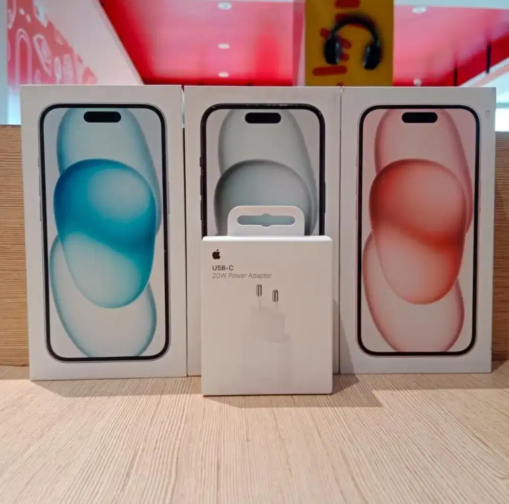 iPhone 15 128GB - PROMO KREDIVO 0% 12 BULAN + FREE ADAPTOR ORI