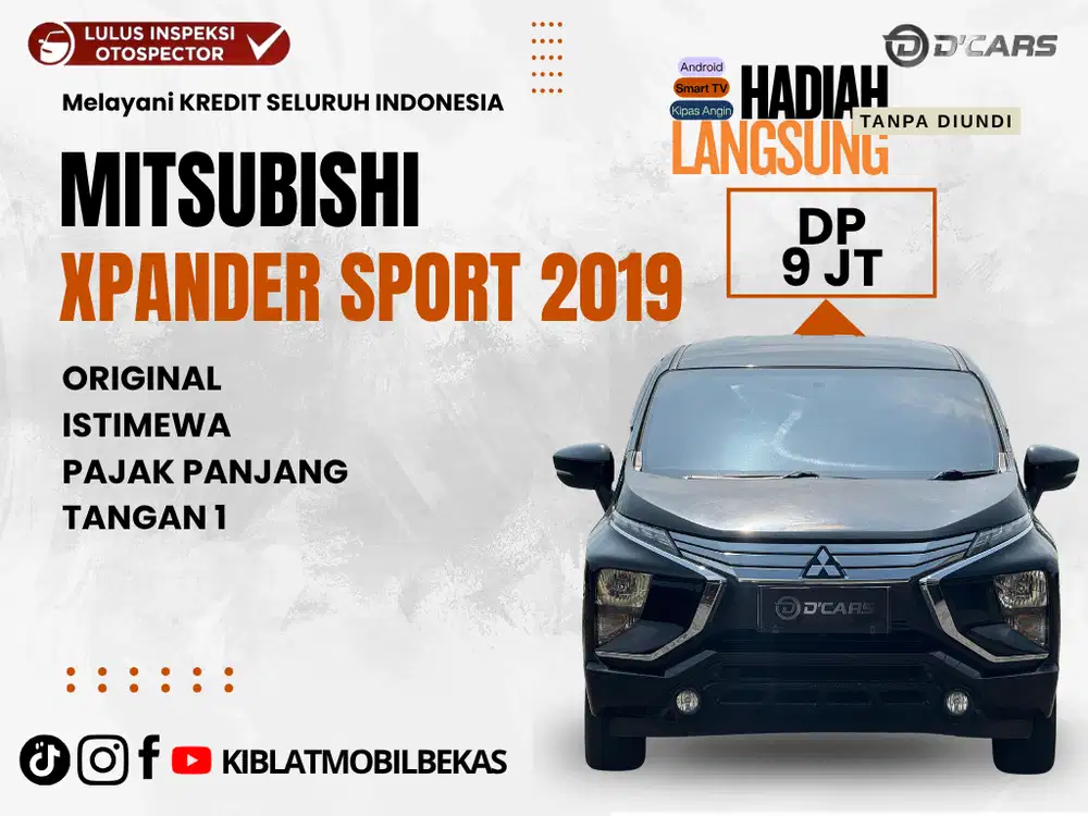 MITSUBISHI XPANDER SPORT AUTOMATIC 2019 ORIGINAL ISTIMEWA DP MINIM