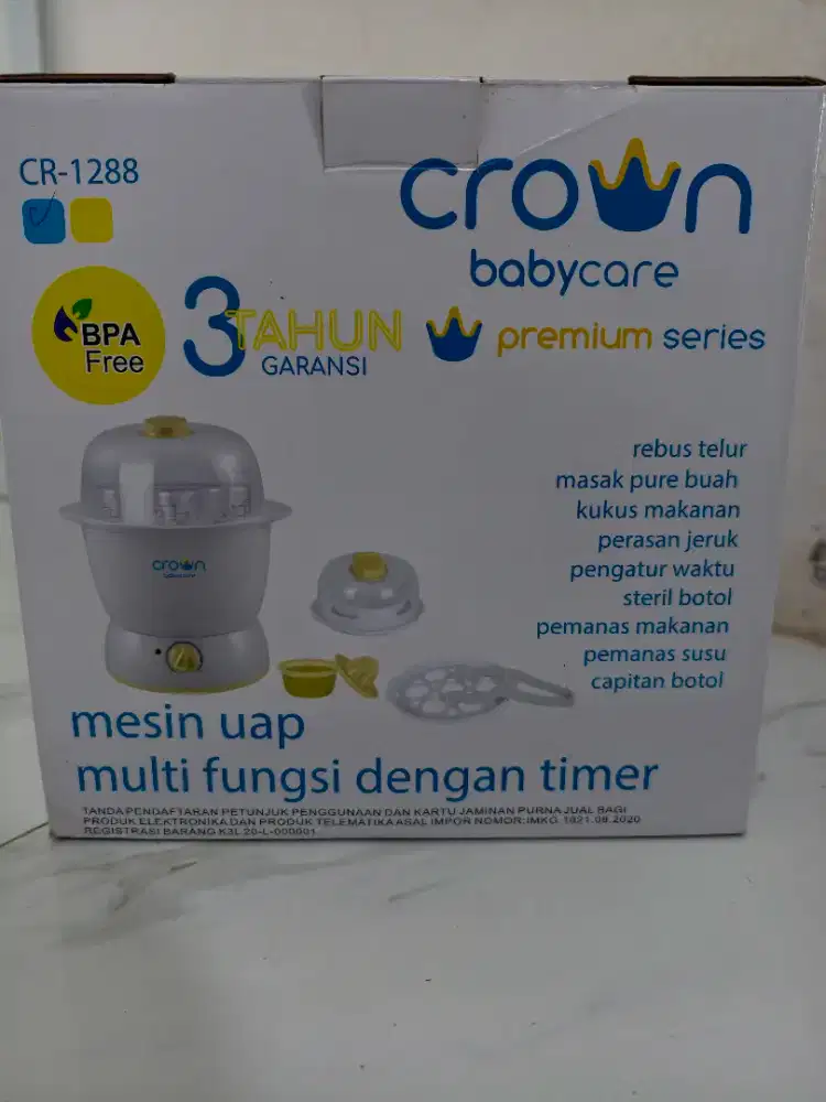 Crown babycare mesin uap multifungsi CR-1288 preloved