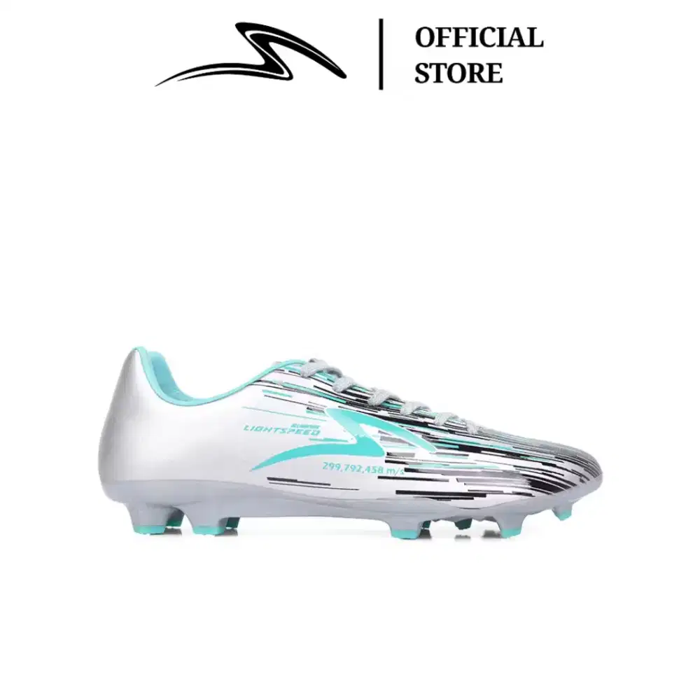 Sepatu bola SPECS LIGHTSPEES Reborn silver Tosca size 40 new