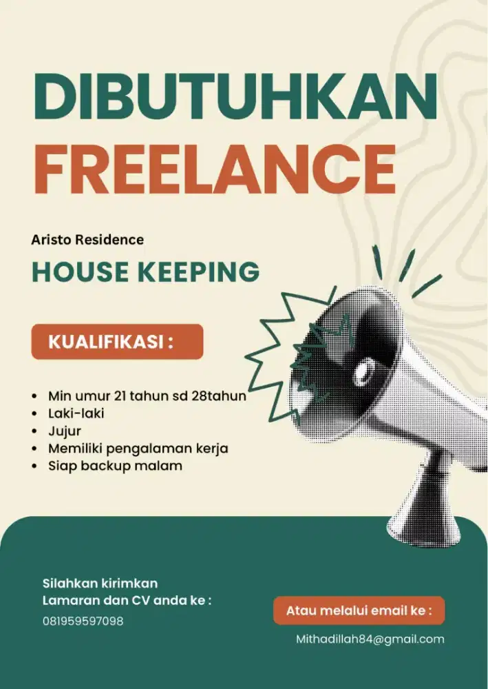 Di cari housekeeping secepatnya