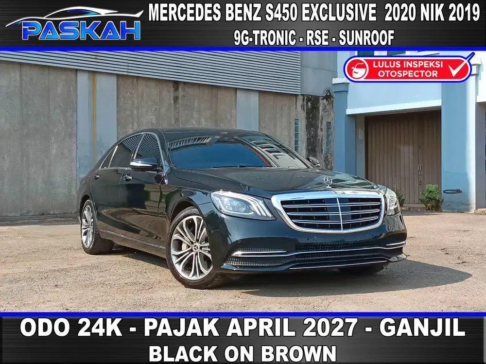 MERCY S450 2020 Nik 2019 S 450 2020 nik 2019 Bunga=5% Pajak=April-2027