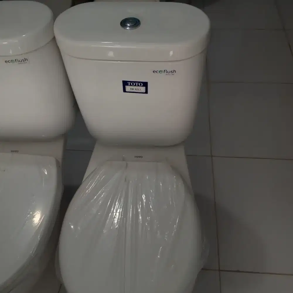 Jual klsoet duduk Toto cw 421j sudah lengkap dengan aksesories y