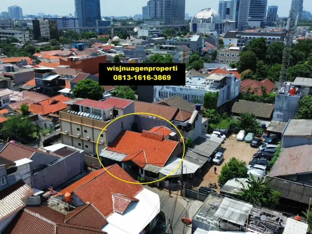 Rumah Lama Hitung Tanah belakang Trans TV Mampang Prapatan untuk Kos