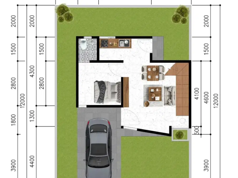 Di Jual Rumah Tropis 2 Menit Ke Tugu Keris Kota Jambi