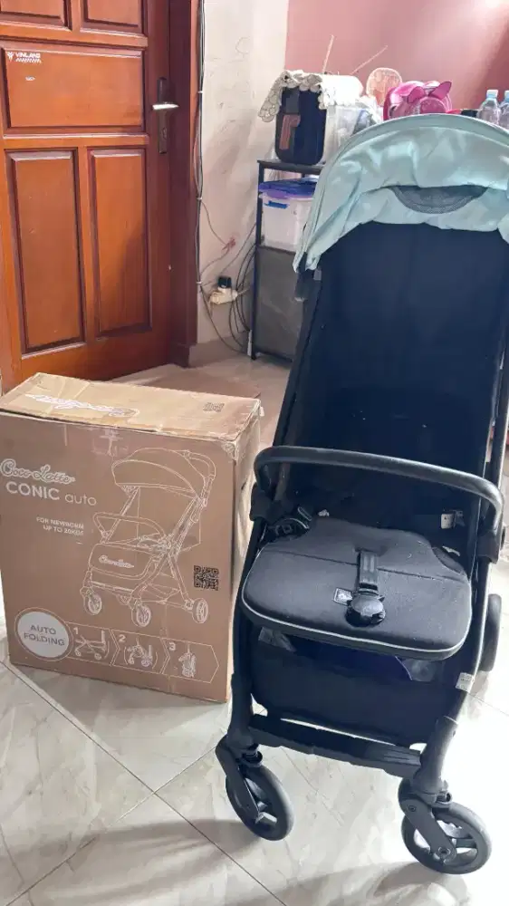 Cocolatte Conic Auto Stroller 20kg Preloved + Box & Bag