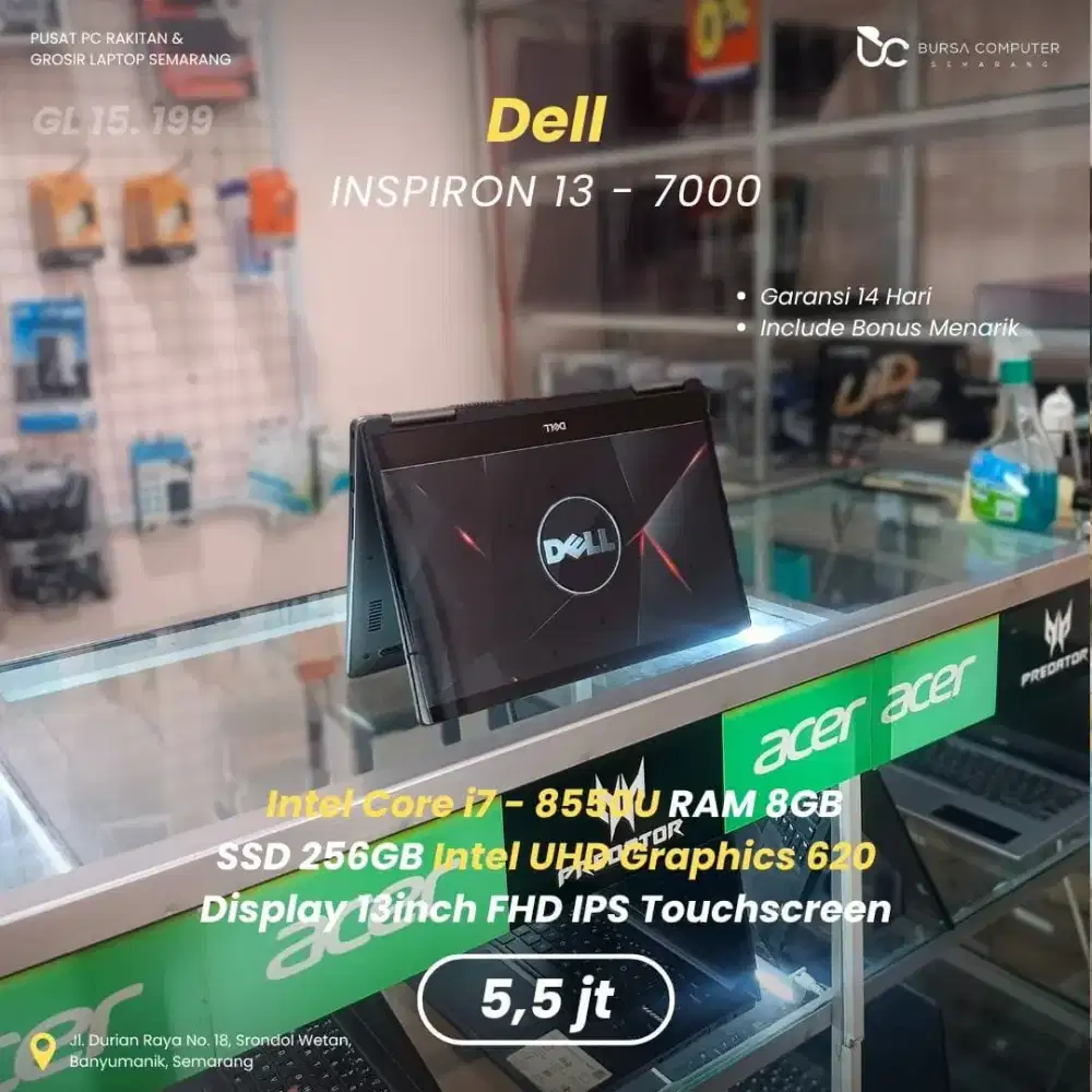 DELL Inspiron 13-7373 | Core i7 8550U 8GB 256GB