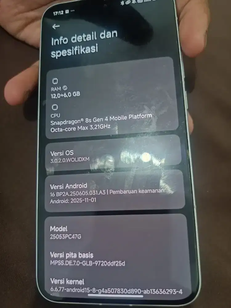 Dijual cepat hp Poco f7