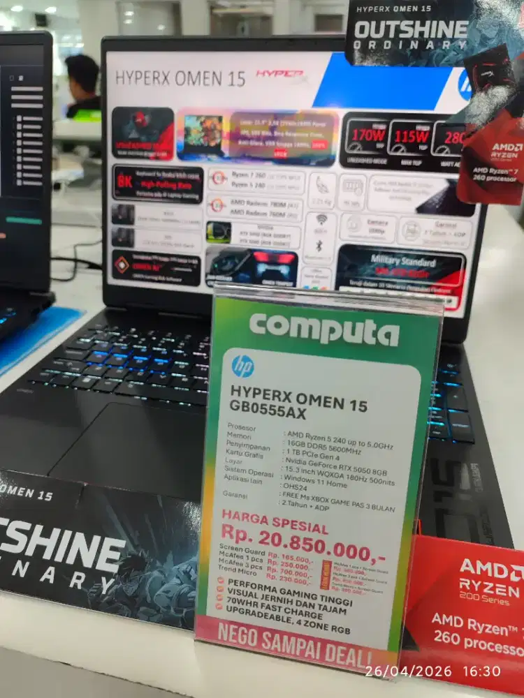 HP HyperX Omen cicilan ringan tanpa DP