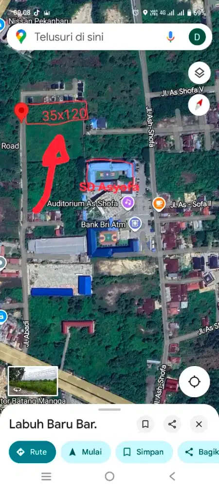 Dijual cepat tanah jalan nangka ujung dkt SD ashofa