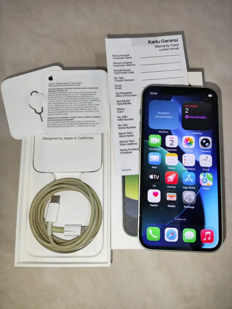 Dijual iphone 12 mini Green Original IBOX