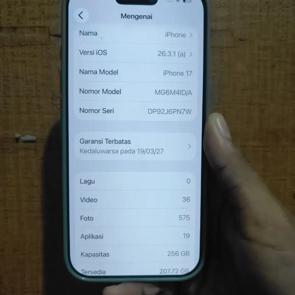 Jual HP iPhone 17 Basic Second