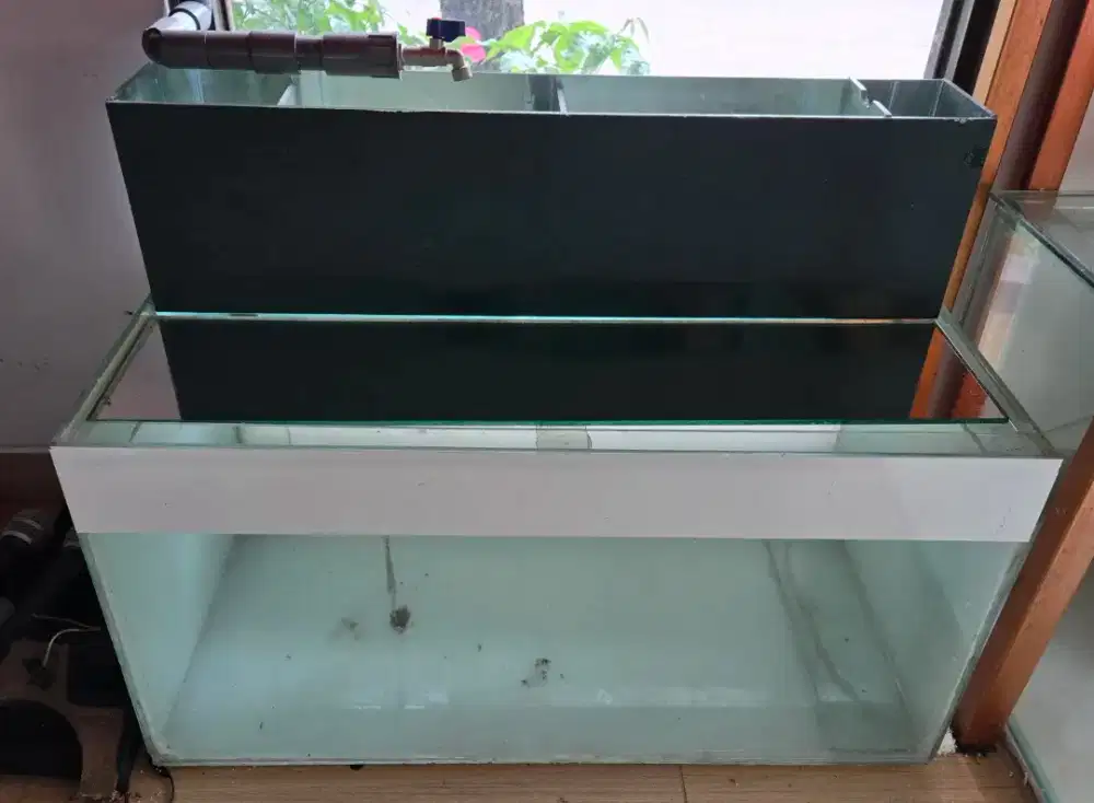 Jual cepat murah aquarium siap pakai akuarium pesanan asli pabrikan