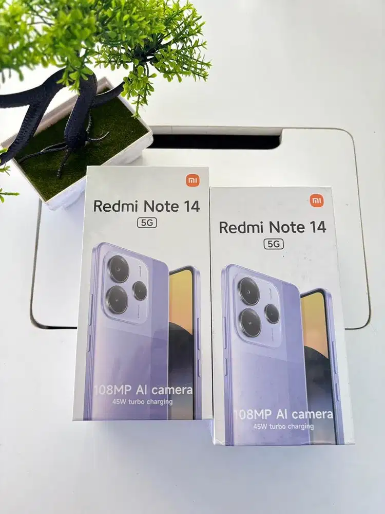REDMI NOTE 14 5G 8+8/256 NEW BERGARANSI RESMI