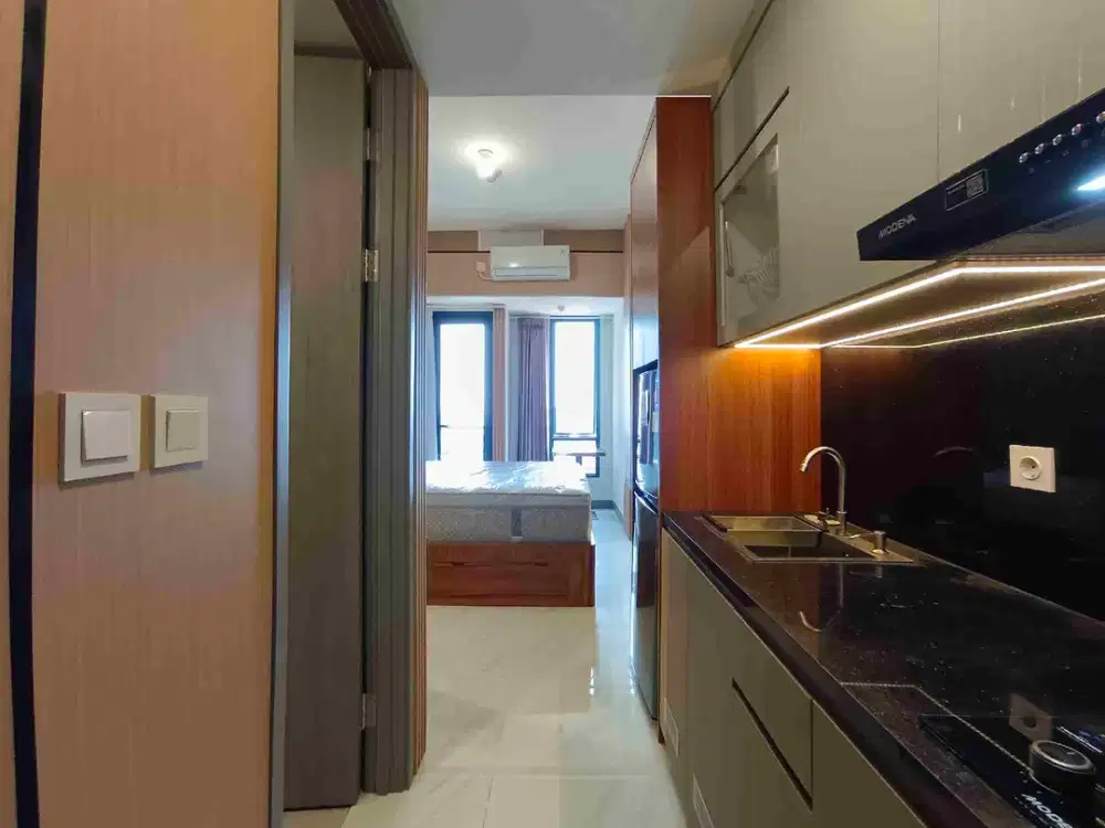 Disewakan Apartemen Pakuwon Residence Tipe Studio Full Furnished Lantai Rendah Pekayon Bekasi