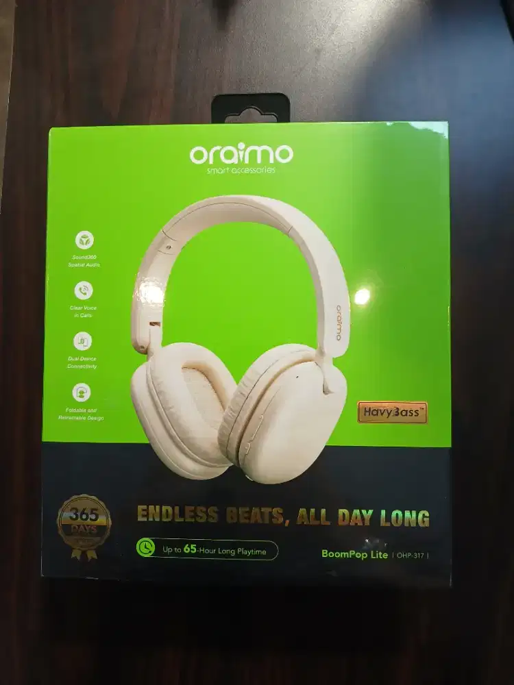 Oraimo Headphone Wireless Bluetooth BoomPop Lite Head Phone