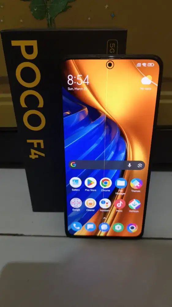 POCO F4 8/256 Minus Layar Garis Hijau