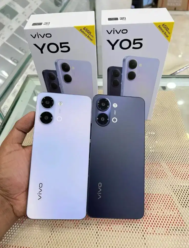 Vivo Y05 4/128 hitam & biru bisa kredit