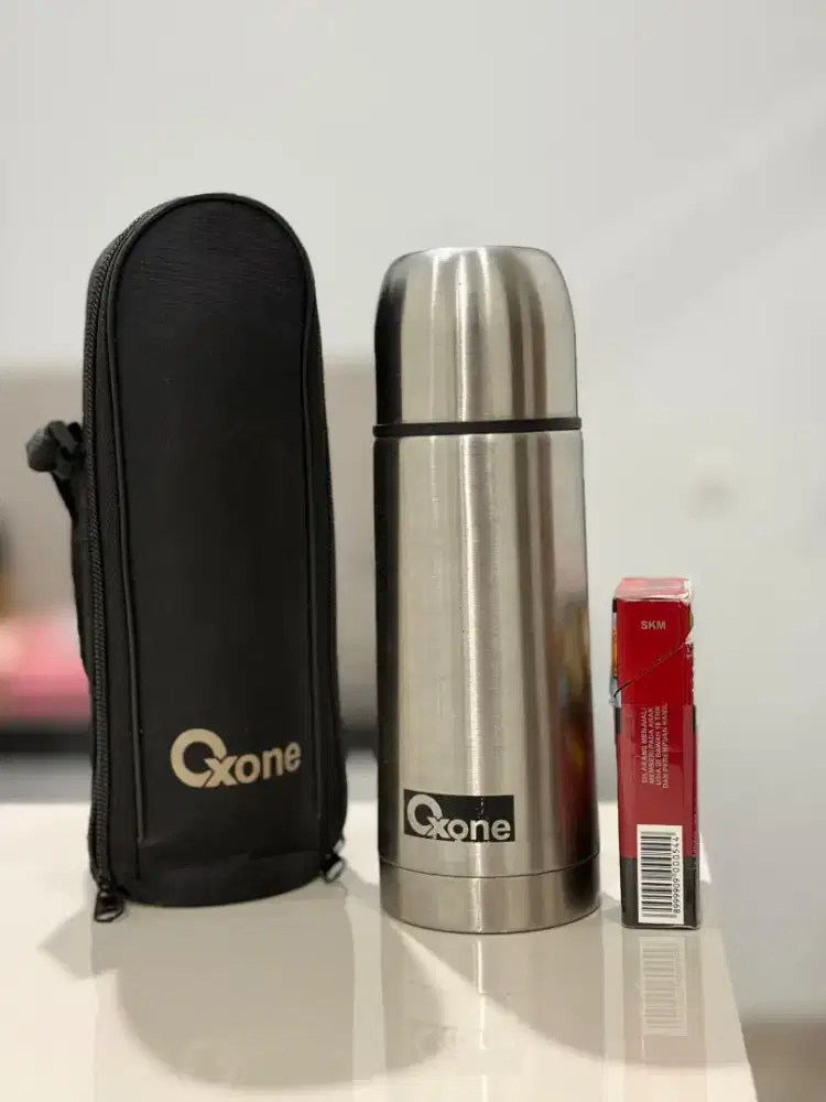 Botol Air Panas Dingin Merk Oxone Stainless Steel. Tumbler. Free Pouch