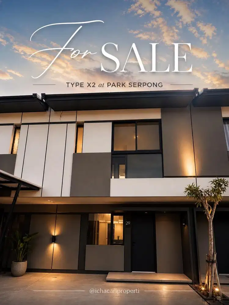 Rumah baru tahap 1, di park serpong type X2