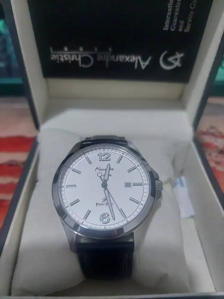 Alexandre Christie Primo Steel Original Jam Tangan Pria Elegan Leather