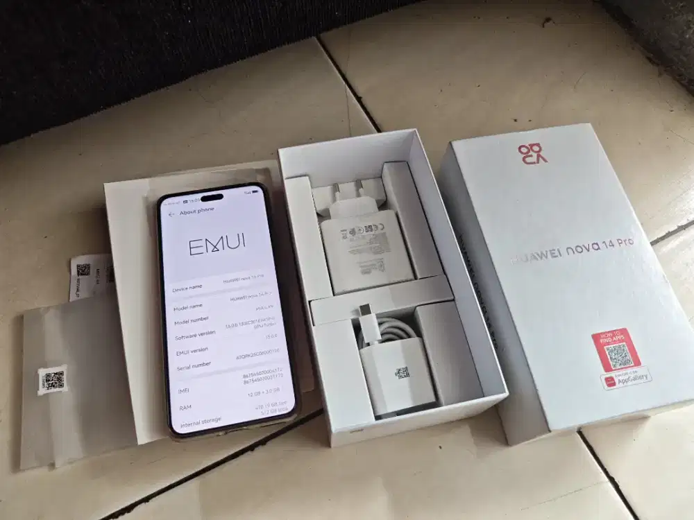 Huawei nova 14 pro 12/512 fulset 2 bulanan