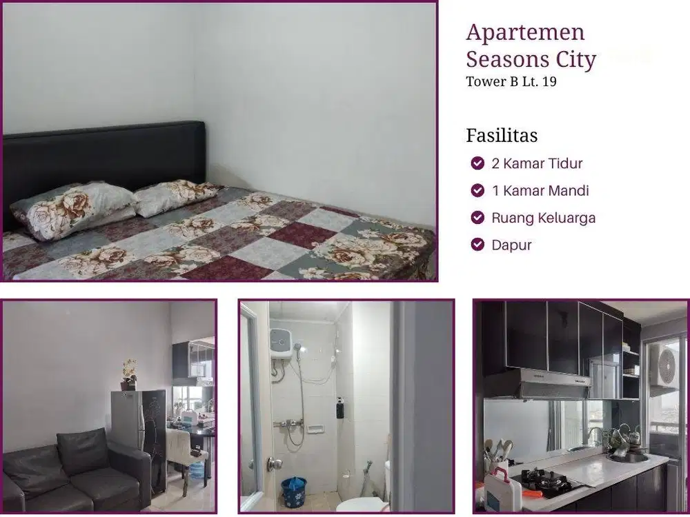 Sewa Apartemen  Bedroom Luas Cocok Keluarga Fasilitas Lengkap