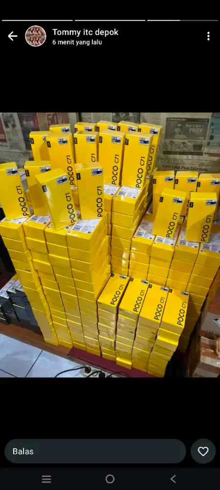 poco C71 ram 4/128 baru garansi resmi