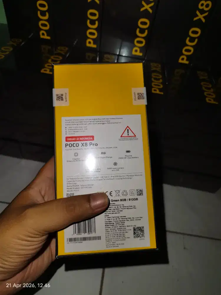 poco X8 pro 8/512 baru garansi resmi