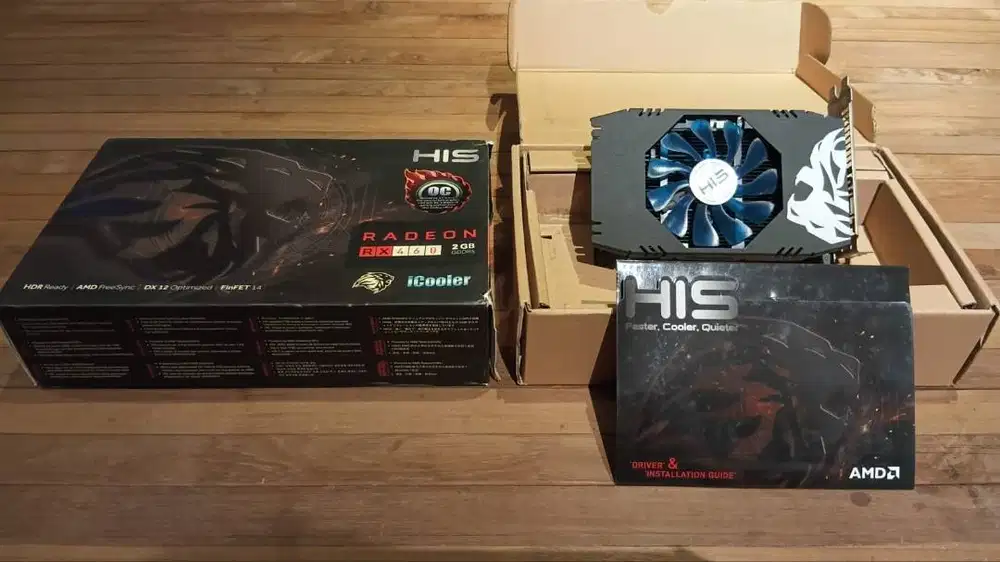 HIS Radeon RX460 iCooler OC 2GB DDR5 GPU Graphics Card
