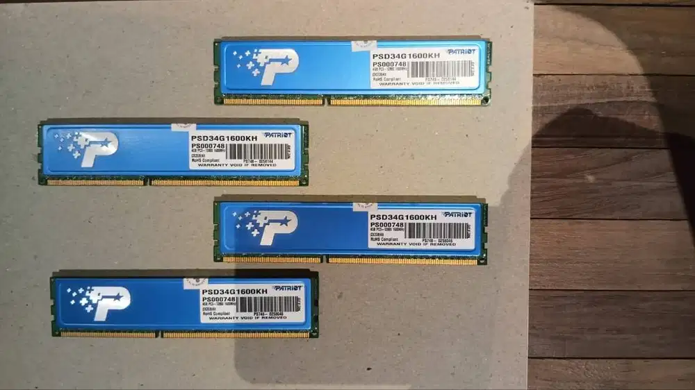 PATRIOT DDR3 1600MHz RAM 8GB 2GBx4 PC3-12800 PSD34G1600KH