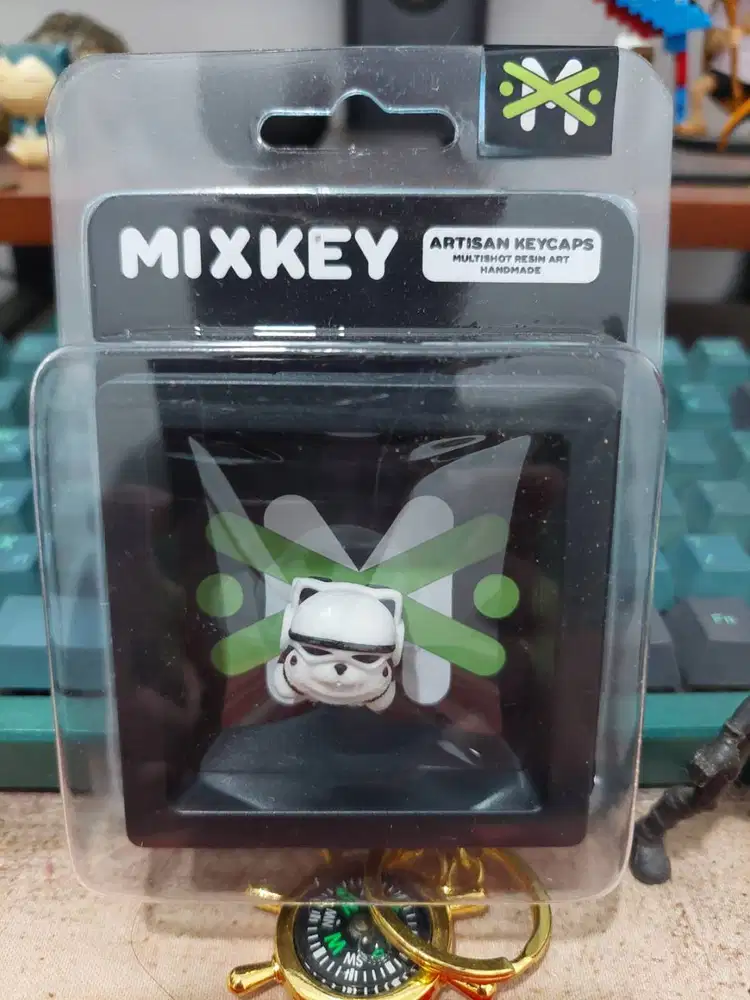 Artisan Keycaps Mixkey Meow V2 White Trooper Original Custom Keyboard