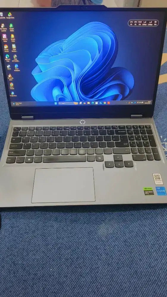 Jual Laptop Lenovo LOQ intel i5-12450HX 20GB SSD512 RTX3050 6GB