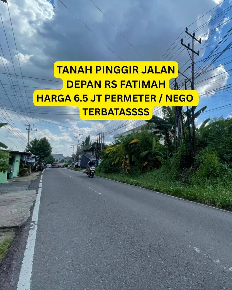 tanah mewah pinggir jalan km 5 palembang