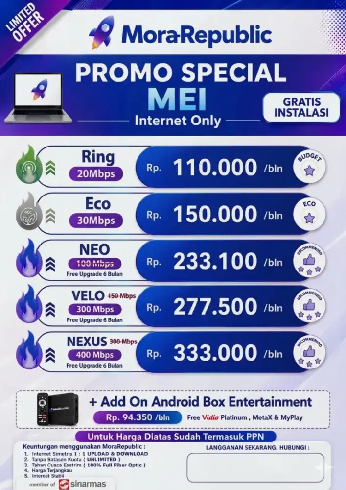 Spesial PROMO wifi
