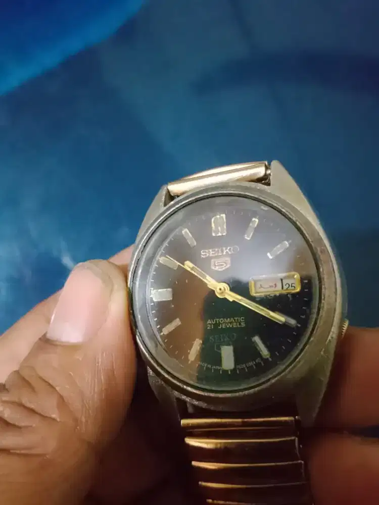 Jual koleksi jam tangan autometic seiko 5 minus mati