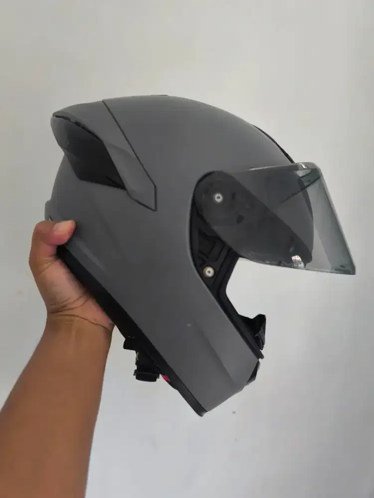 Helm Fullface NHK Mark 1 Grey Doff. Size L (100% Ori). Jual Murah!