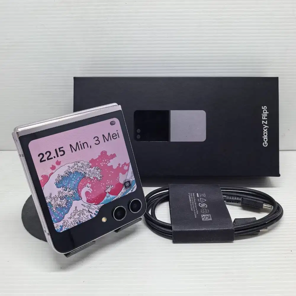 TERMURAH! SAMSUNG GALAXY Z FLIP 5 5G 8/256 LAVENDER FULLSET NO MINUS B