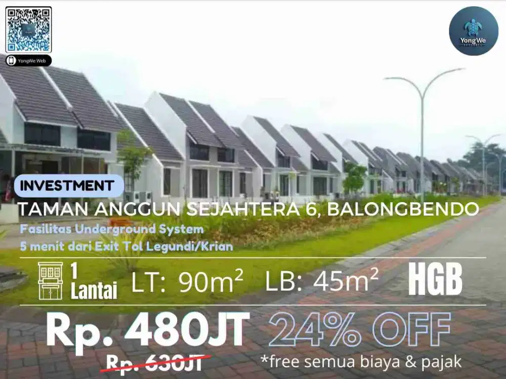 Jual Rumah Taman Anggun Sejahtera Balongbendo Sidoarjo