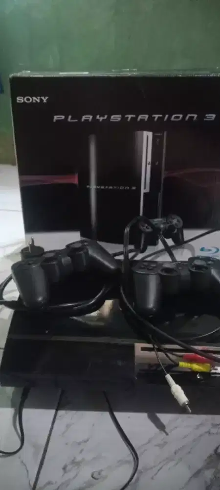Ps3 fat 500gb fullset 2 stik ORI Bekasi timur