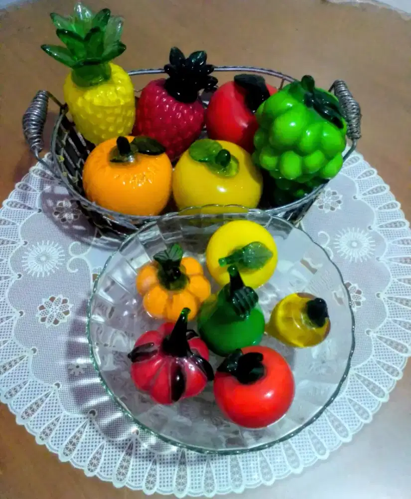 Pajangan Hiasan Keramik Buah-Buahan/Sayuran