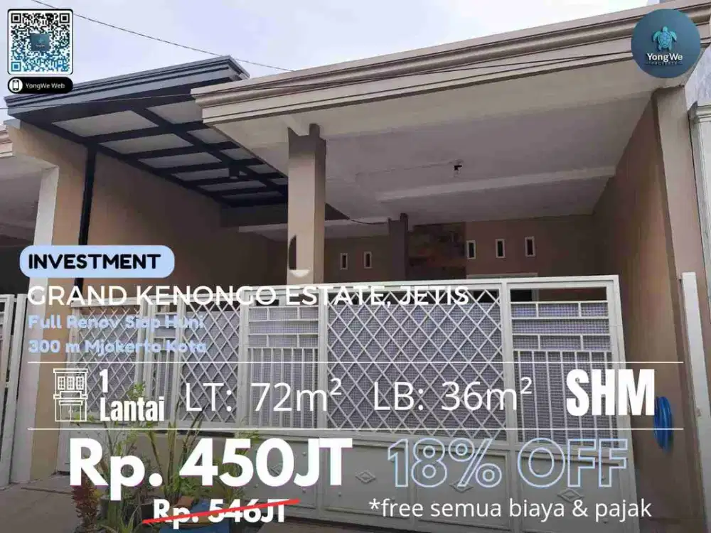 Jual Rumah Grand Kenongo Estate Mlirip Jetis Mojokerto